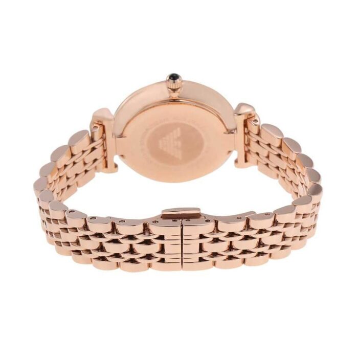Emporio Armani Ladies Gianni T-Bar Rose Gold Watch - AR11206 - Image 2